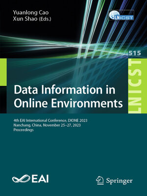 cover image of Data Information in Online Environments